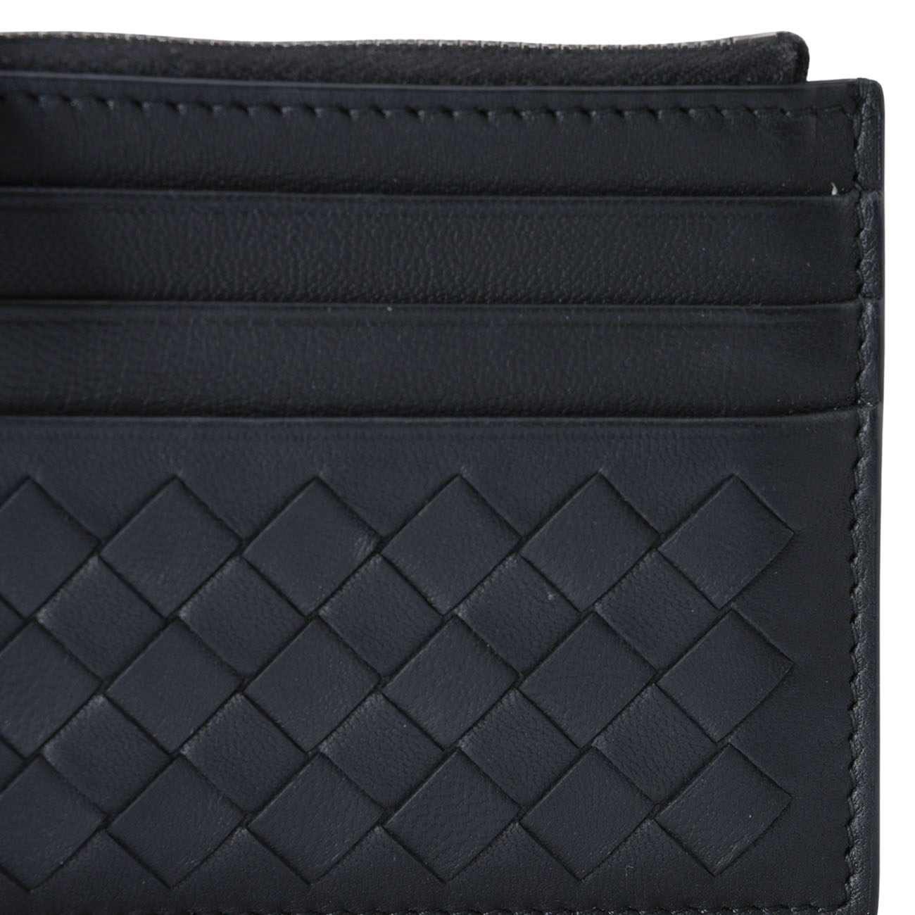 BOTTEGA VENETA(USED)보테가베네타 인트레치아토 지퍼 카드홀더